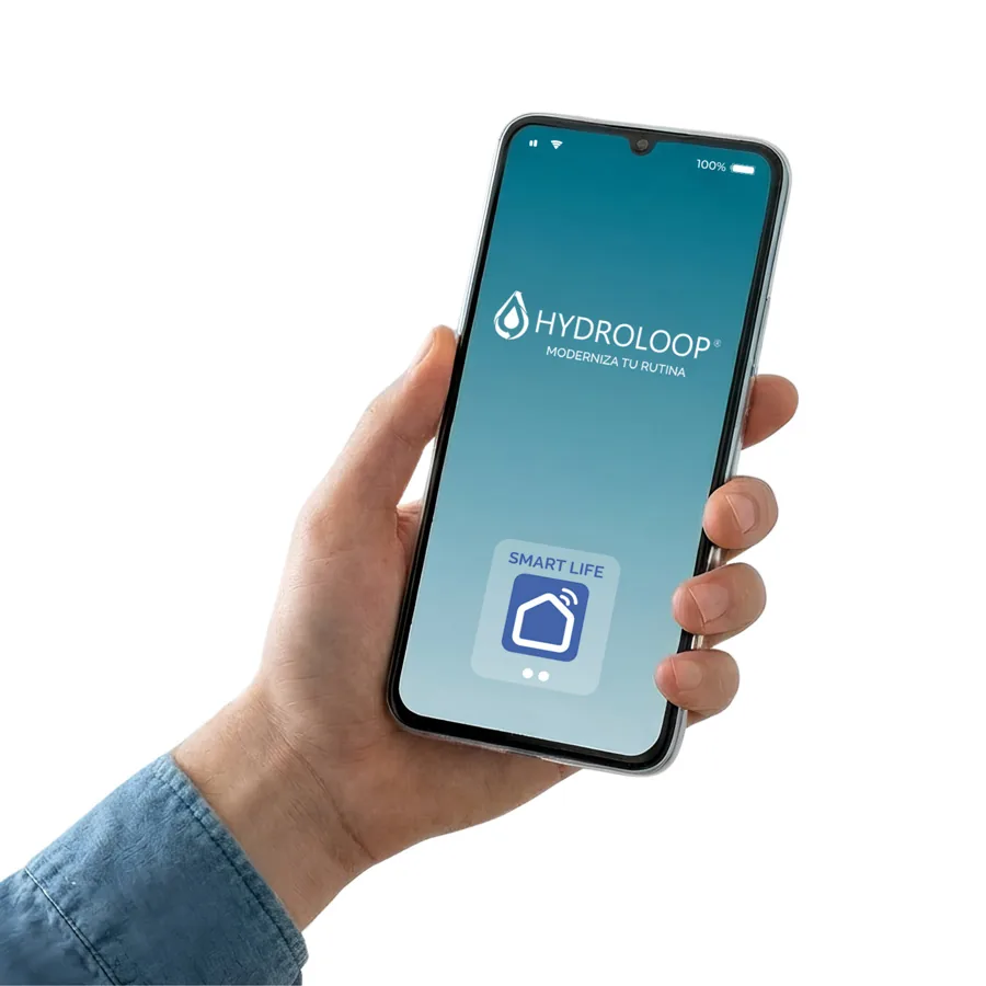 Hydroloop WiFi app on a phone